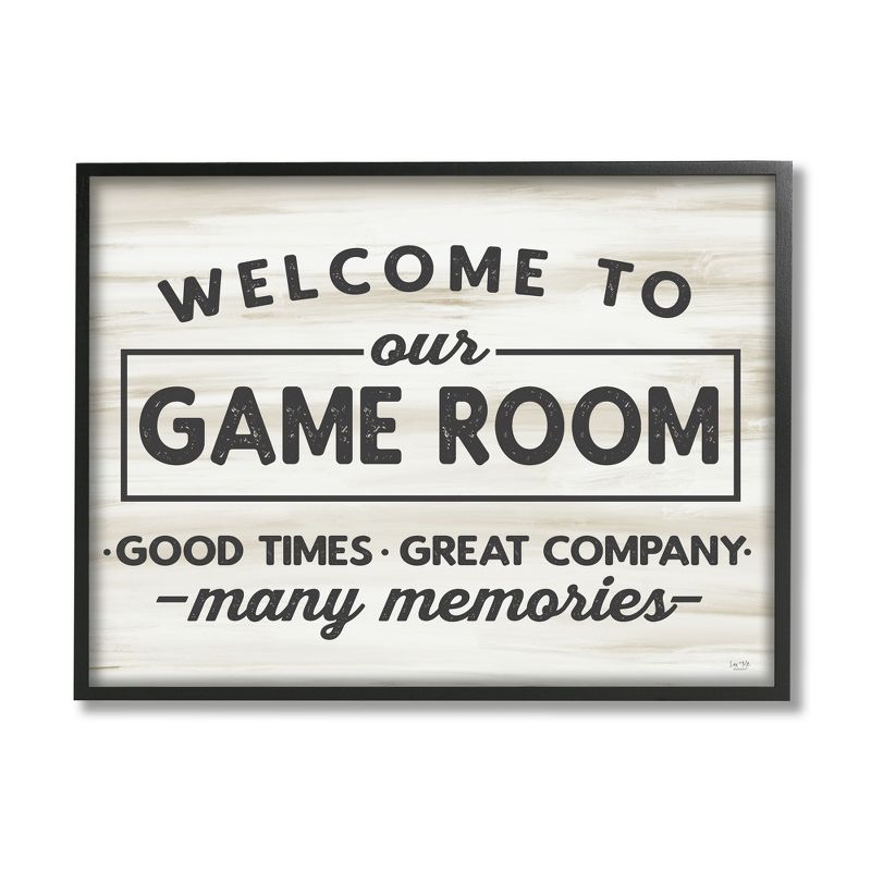 Stupell Industries Welcome To Game Room Framed Giclee Art, 1 of 6