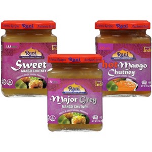 3-in-1 Mango Chutney (Hot, Sweet, Major Grey) - 12.3oz (350g) - Rani Brand Authentic Indian Products - 1 of 4
