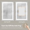 Vynxaria 24x36" Frameless LED Mirror - Dual Lighting & Anti-Fog Function - 4 of 4