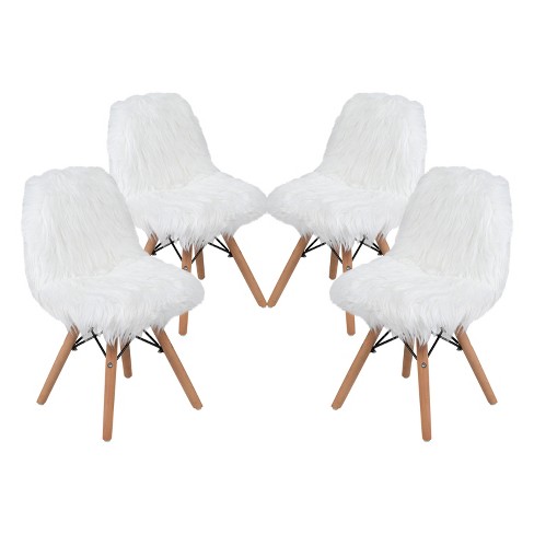 Faux fur discount chair cover target