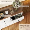 QingMoon Retro 6 Drawers Dresser, Farmhouse Style Wood Storage Organizer Cabinet for Bedroom, Living Room and Hallway - 3 of 4