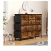 Dresser for Bedroom,10 Drawers Dresser & Chest of Drawers with Fabric Bins,Side Pockets and Steel Frame,Tall Dresser Storage Tower for Closet Hallway - 4 of 4