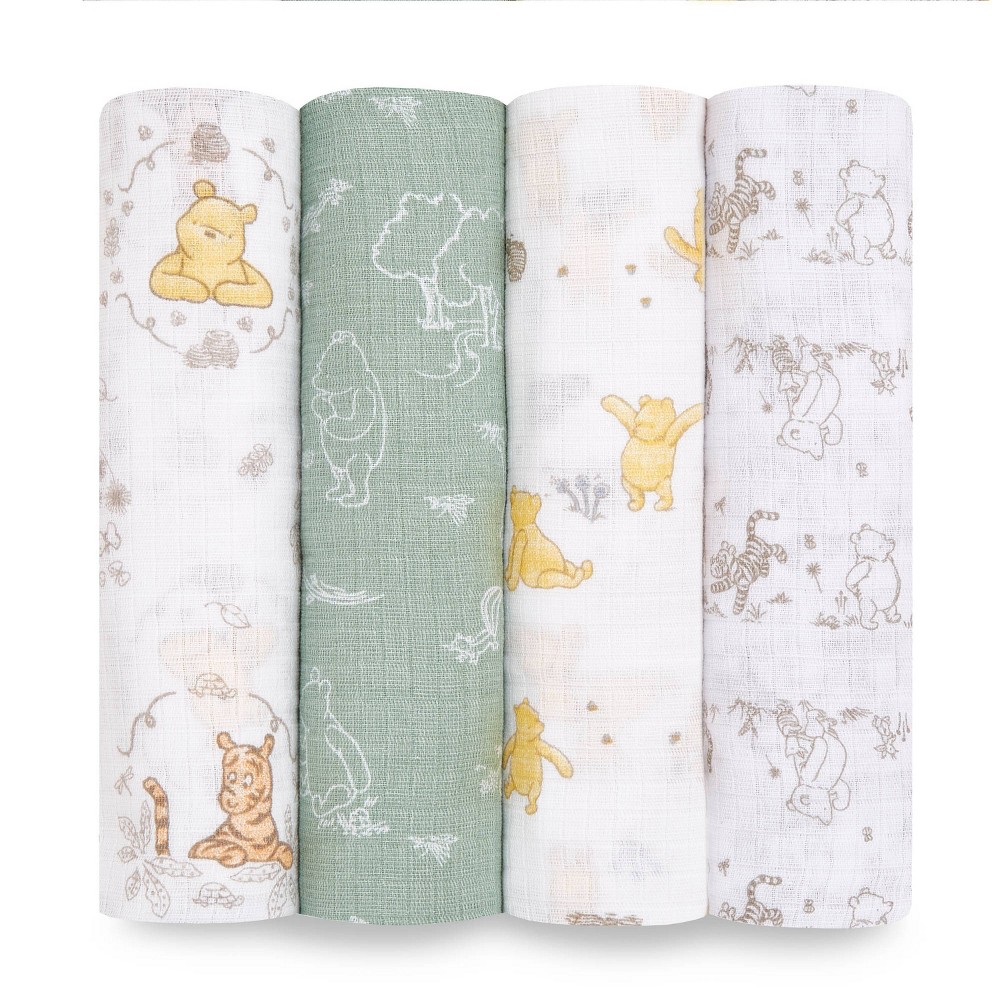 Photos - Children's Bed Linen aden + anais essentials Disney Winnie + Friends Muslin Swaddle Blankets 