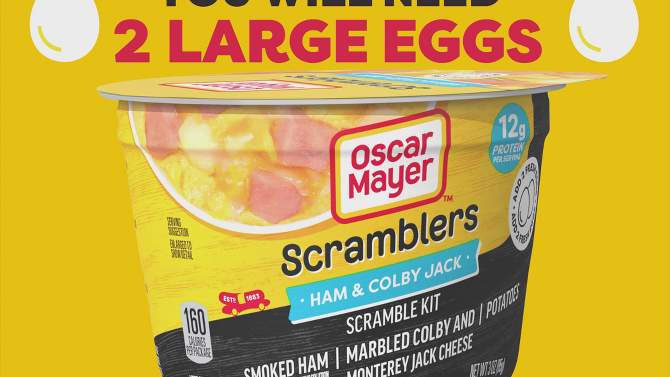 Oscar Mayer Scramblers Ham &#38; Colby Jack - 3oz, 2 of 11, play video