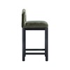 Meridian Furniture,Conrad Green Velvet Counter Stool - 4 of 4