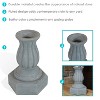 Sunnydaze Contemporary Pillar Indoor/Outdoor Column-Style Gazing Globe Stand for 10 to 12-Inch Gazing Balls - 16" H - Travertine - 2 of 4