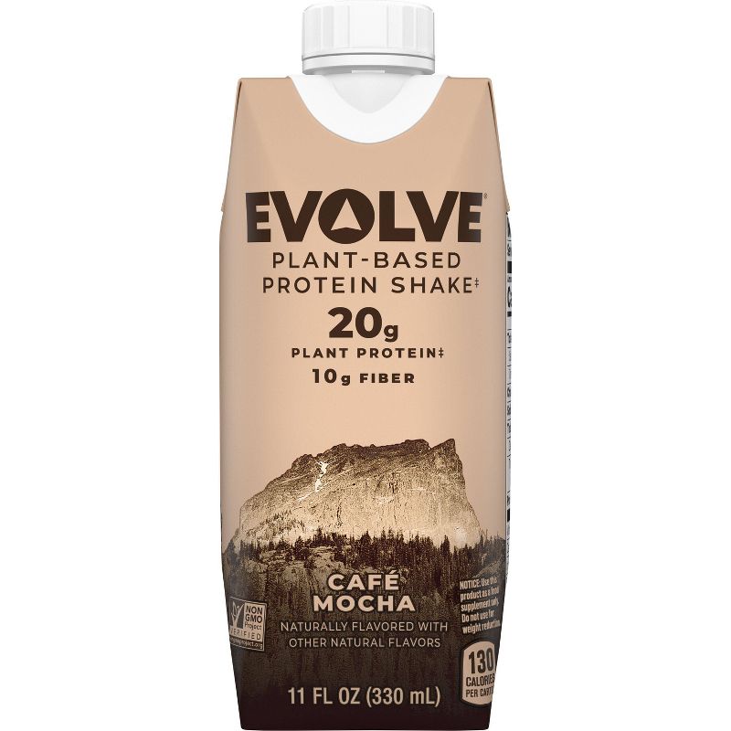 Evolve Plant Based Protein Shake - Mocha - 11 fl oz/4pk, 4 of 7