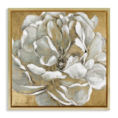 Stupell Industries Blushing White Magnolia Flower Abstract, 25" x 25"