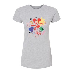 Women's - Disney - Mickey Mouse Fitted Graphic T-Shirt - 1 of 3