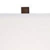 360 Lighting Marshall 30 1/4" Tall Open Window Large Modern End Table Lamps Set of 2 Brown Bronze Finish White Shade Living Room Bedroom Bedside - 3 of 4