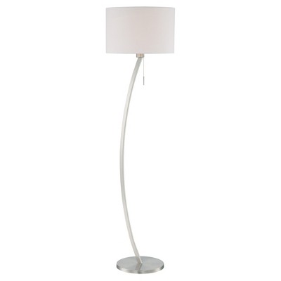 Lilith Floor Lamp Satin Chrome (Includes CFL Light Bulb) - Lite Source