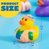 Joyfy 60 Pcs Rubber Ducks Random Assortment Ducks Bulk Mesh Carry Bag Rubber Duckies Baby Bath Toys Toddler Summer Pool Toys Birthday Gift Party Favor - 2 of 4