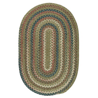 Colonial Mills Cedar Cove - Olive 5 Ft x8 Ft Oval Rug Indoor 65% Nylon/35% Polypropylene