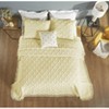 Charleston 100% Cotton Soft & Plush Chenille Tufted Diamond Pattern Unique Luxurious Bedspread & Sham Set, All-Season, Machine Washable Coverlet Set - 2 of 4