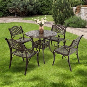 2PCS Stackable Mesh Patio Dining Chairs - 1 of 4