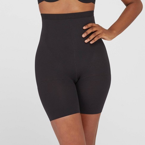 Assets By Spanx Women's High-waist Mid-thigh Super Control Shaper - Black 5  : Target