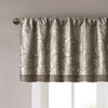 Jacquard Window Valance Blue/Brown 50x18in - 3 of 4
