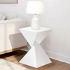 Bekrvio 12.6" Acrylic Side Table - Irregular Modern End Table for Small Spaces,Farmhouse Nightstand for Living Room,Versatile Accent Table - 3 of 4