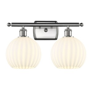 White Venetian - 2 Light Bath Vanity In Modern Style-11 Inches Tall and 18 Inches Wide - 1 of 1