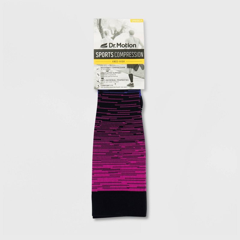 Dr. Motion Women's Moderate Compression Knee High Socks - Sport Ombre  4-10, 3 of 4
