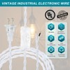 Unique Bargains Vintage Twisted Cloth Covered Lamp Wire with Switch Button and Plug - 3 of 4