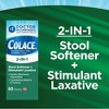 Colace 2-IN-1 Stool Softener + Stimulant Laxative - 60ct - image 4 of 4