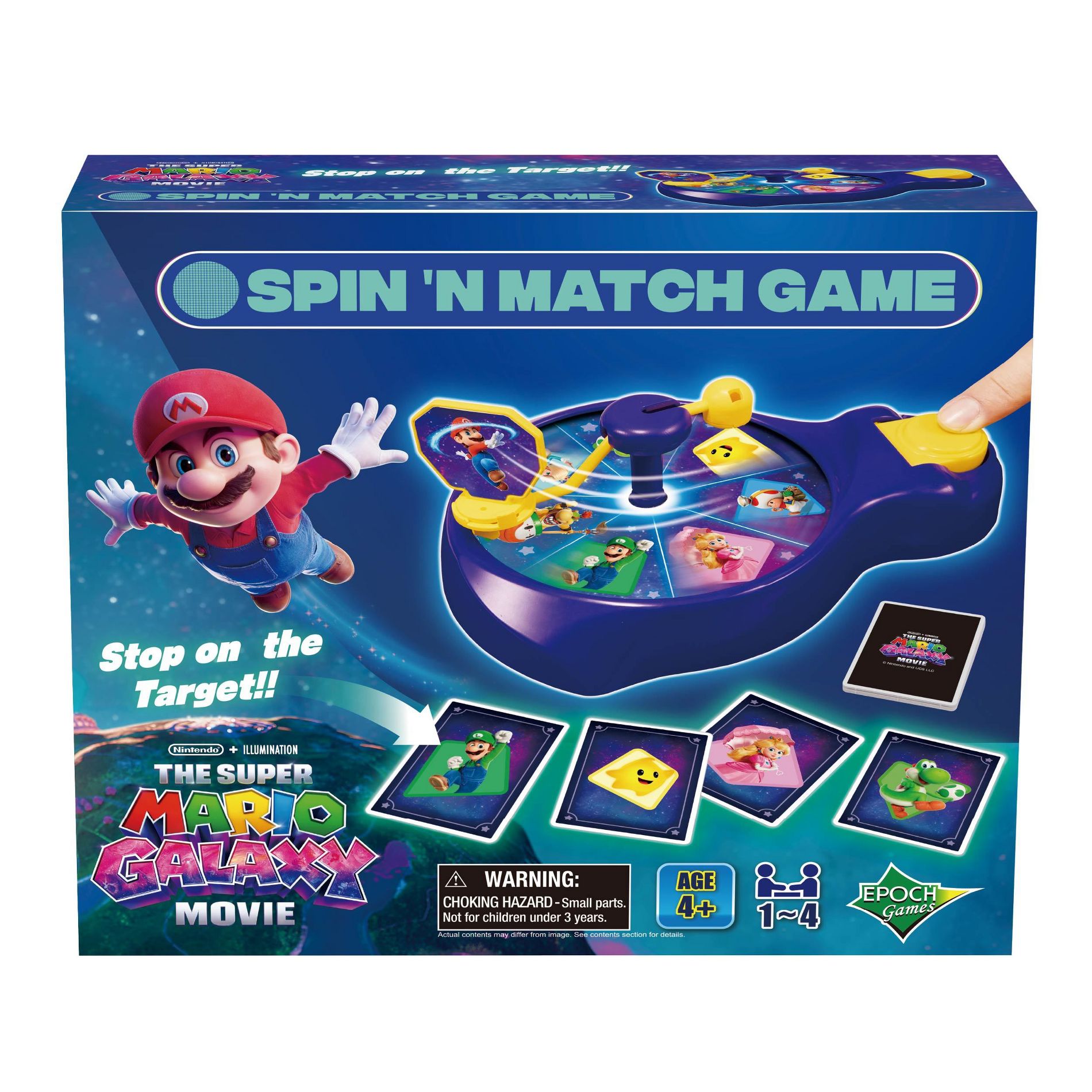 EPOCH Games Super Mario Galaxy Spin 'N Match Game