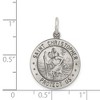 Black Bow Jewelry Sterling Silver St Christopher Round Sports Medal Pendant, 18mm - 4 of 4