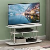 Furinno 3-Tier No Tools TV Stand Entertainment Center Hold up to 46" TV White Oak - 2 of 4
