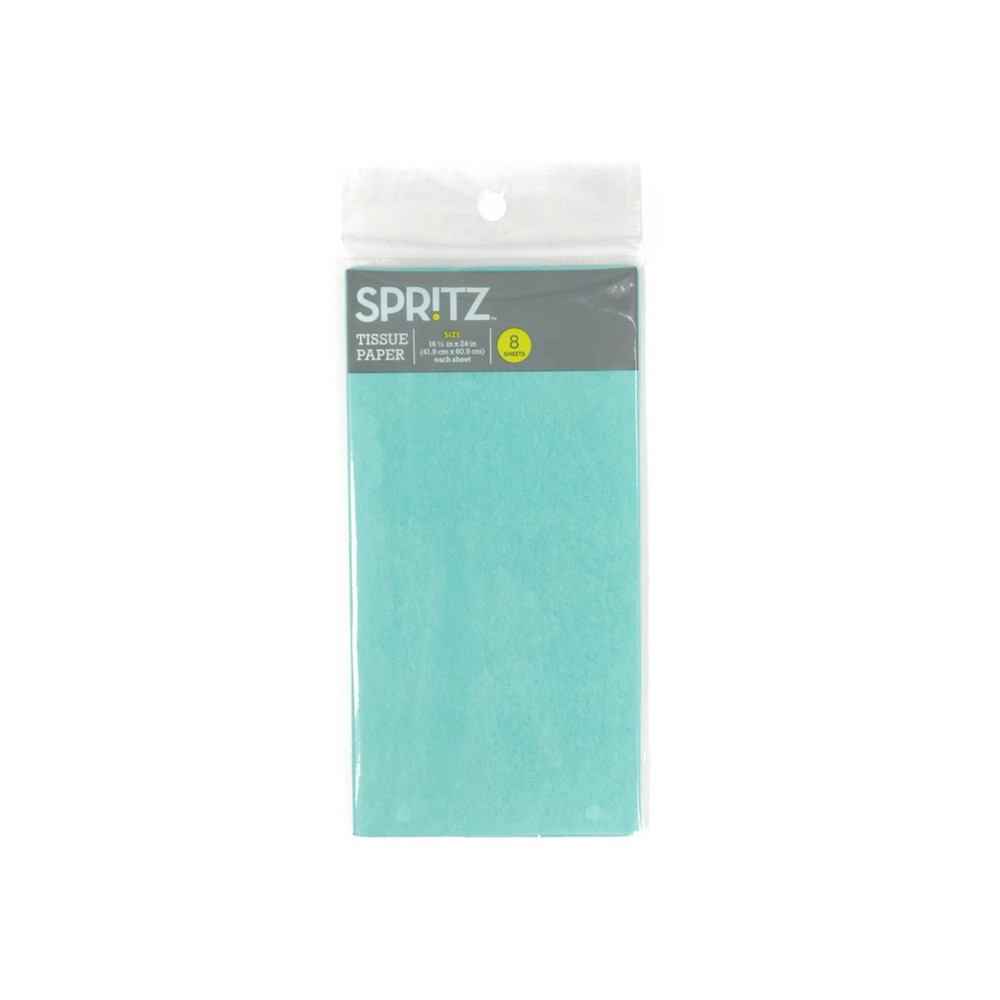 Photos - Other Souvenirs 8ct Pegged Tissue Light Green - Spritz™