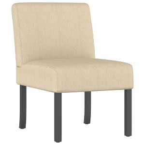 vidaXL Modern Slipper Chair - Comfortable Lounge Chair with Supportive Backrest and Padded Seat, - 1 of 4