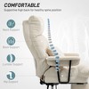 Executive Office Chair with Lumbar Support, Footrest, High Back Reclining Overstuffed Desk Chair with - 4 of 4