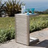Cape Coral 3pc Aluminum Chat Set Gray - Christopher Knight Home: Outdoor Seating with Cushions & Table - 3 of 4