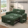 Vipbear 3 in 1 Sofa Bed,65.5 Inch Convertible Pull Out Couch,Loveseat Sleeper Sofa with Cup Holders/USB,Comfy Sofa Couches for Living Room,Bedroom - 2 of 4