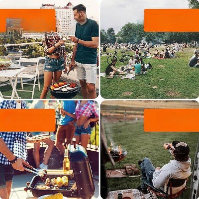 Compact Stainless Steel Folding Charcoal Hibachi Grill