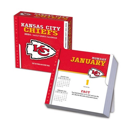 NFL Kansas City Chiefs 2024 Wall Calendar 