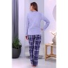 ADR Women's PJ Set, Fleece Pajama Pants & Top, Cozy PJs for, Lady Pajamas - 3 of 4