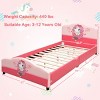 Infans Kids Children Upholstered Platform Toddler Bed Bedroom Furniture Girl Pattern - 3 of 4