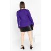 Women's Plus Size Malia Sweater - royal purple | CITY CHIC - 3 of 4
