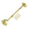 Unique Bargains Brass Cabin Eye Latch Gate Door Swivel Hook with Mounting Screw - 3 of 4