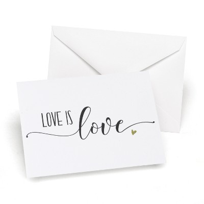 Hortense B. Hetwitt 50ct 'Love is Love' Cards White
