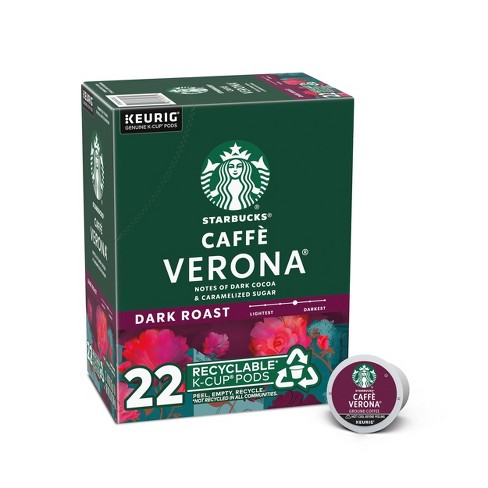 Starbucks Dark Roast K-Cup Coffee Pods — Caffè Verona for Keurig Brewers — 1 box (22 pods) - image 1 of 4