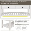Rustic Wood Entryway Bench with Shoe Rack & 2 Drawers - Multi-Functional Storage Bench  for Hallway, Bedroom, Living Room - 4 of 4