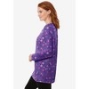 Woman Within Plus Size Perfect Printed Long-Sleeve Crewneck Tunic - 4 of 4