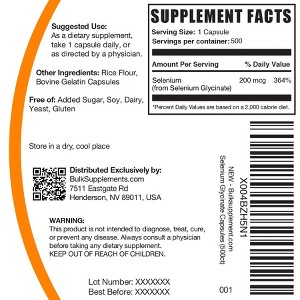 BulkSupplements Selenium Glycinate Capsules - 1 of 4
