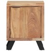 vidaXL Bedside Cabinet 15.7"x11.8"x19.7" Solid Acacia Wood with Live Edges - 2 of 4