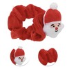 Unique Bargains Christmas Hair Hair Ties Claus for Christmas Red White 1 Pc - 3 of 4