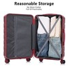 Lyngins Hardshell 20/24/28 Inch 3PCs Luggage Sets with Spinner Wheels,Combination Lock,Retractable Handle,Suitcases Sets for Family Trips - 4 of 4