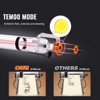 VEVOR 60W CO2 Laser Tube, 49.2 in (1250 mm) Length, 2 in (55 mm) Dia Borosilicate Glass Laser Cutter Tube with Metal Head, 5000-6000hr Wires - 3 of 4