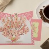 Unique Bargains Floral 3D Greeting Cards with Envelope and Message Note 1 Set - 2 of 4